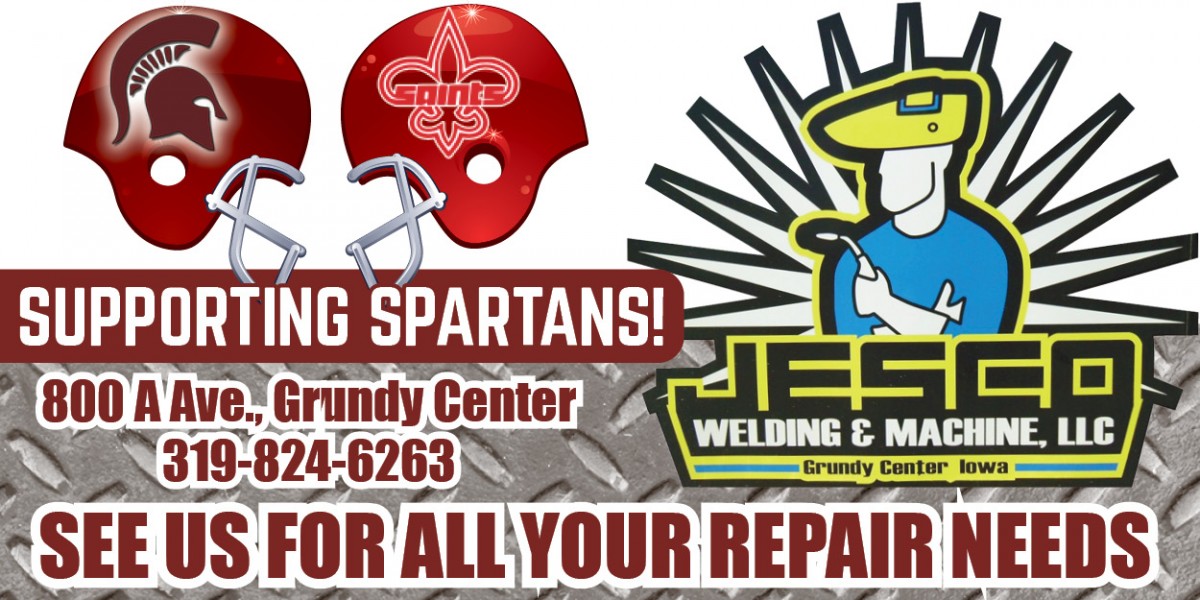 Grundy Center football controls momentum, beats Saints in firstround